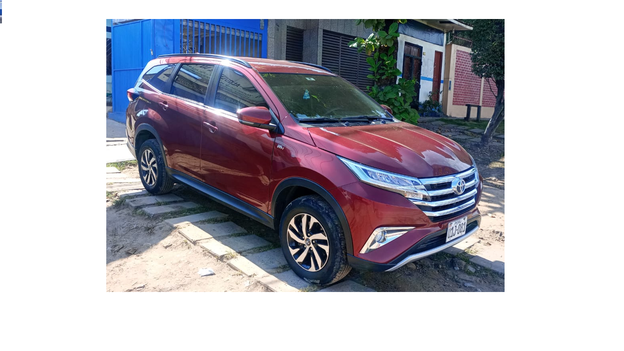 Toyota Rush 4x4 disponible para alquiler en Pucallpa